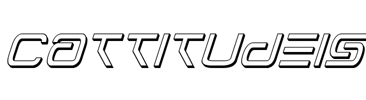 Foreign Alien 3D Italic  Free Fonts Download