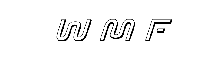 Foreign Alien 3D Italic  Free Fonts Download