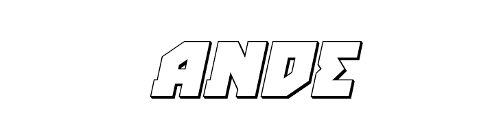 Arctic Guardian 3D Italic  Free Fonts Download