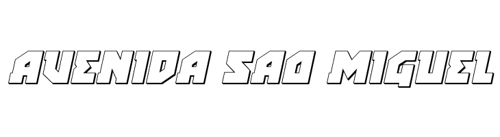 Arctic Guardian 3D Italic  Free Fonts Download