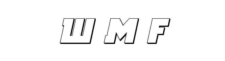 Arctic Guardian 3D Italic  Free Fonts Download