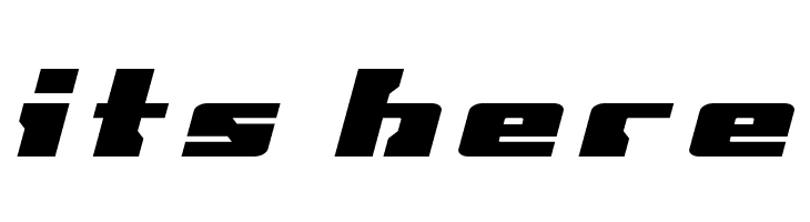 Big Blue Bug Title Italic  Free Fonts Download