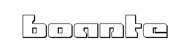 Big Blue Bug 3D  Free Fonts Download