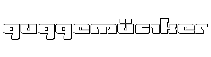 Big Blue Bug 3D  Free Fonts Download