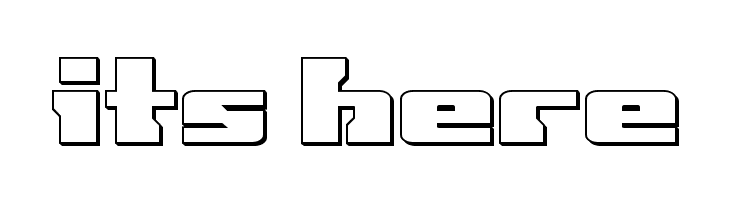 Big Blue Bug 3D  Free Fonts Download