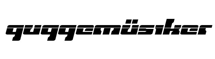 Big Blue Bug Laser Italic  Free Fonts Download