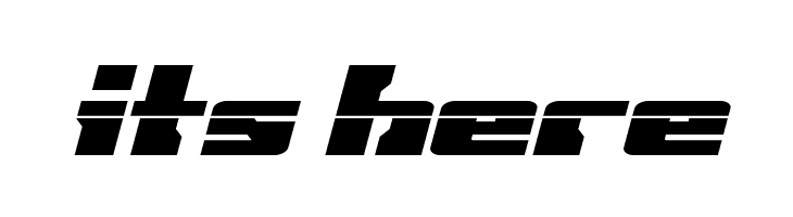 Big Blue Bug Laser Italic  Free Fonts Download