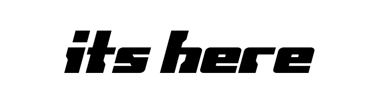 Big Blue Bug Condensed Italic  Free Fonts Download