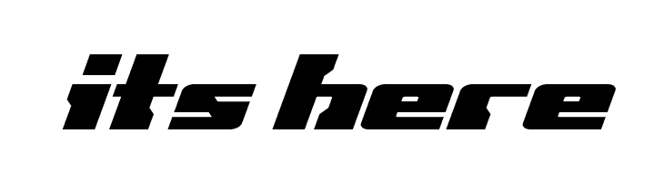 Big Blue Bug Super-Italic  Free Fonts Download