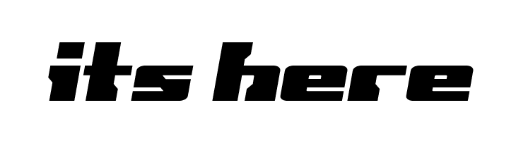 Big Blue Bug Semi-Italic  Free Fonts Download