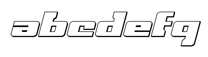 Big Blue Bug 3D Italic  Free Fonts Download