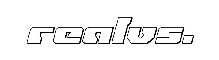 Big Blue Bug 3D Italic  Free Fonts Download