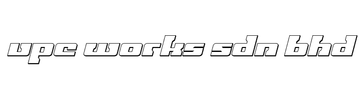 Big Blue Bug 3D Italic  Free Fonts Download