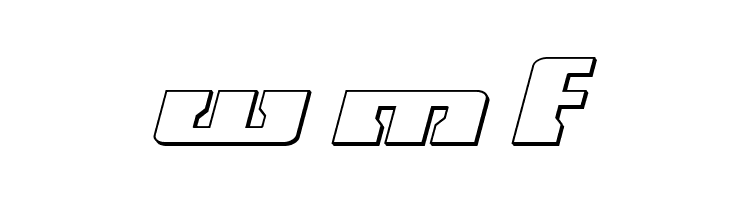 Big Blue Bug 3D Italic  Free Fonts Download