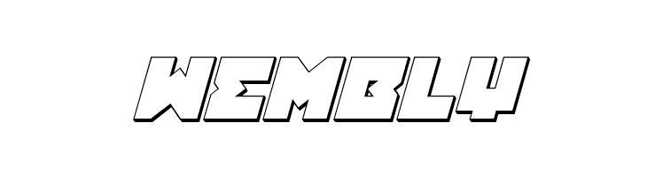 Dark Hornet 3D Italic  Free Fonts Download