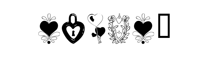 KR With Heart  Free Fonts Download