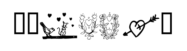 KR With Heart  Free Fonts Download