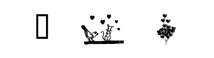 KR With Heart  Free Fonts Download