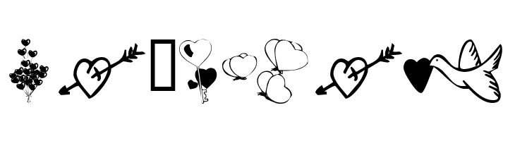 KR With Heart  Free Fonts Download