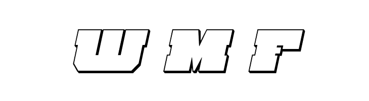 Kittrick 3D Italic  Free Fonts Download