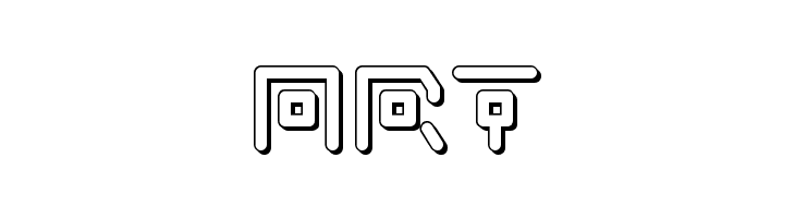 Neon Circuit 3D  Free Fonts Download