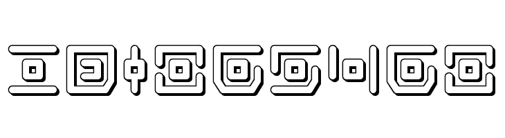 Neon Circuit 3D  Free Fonts Download