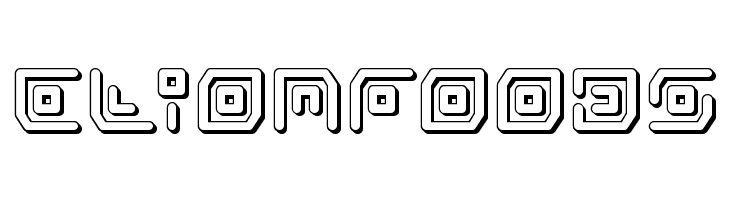 Neon Circuit 3D  Free Fonts Download