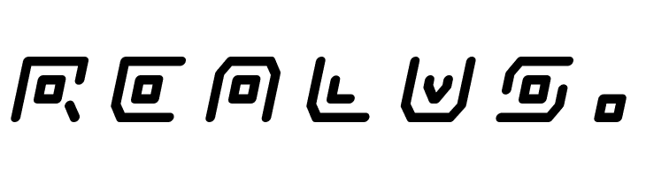 Neon Circuit Title Italic  Free Fonts Download