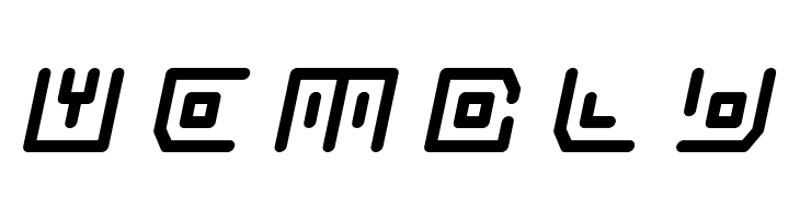 Neon Circuit Title Italic  Free Fonts Download