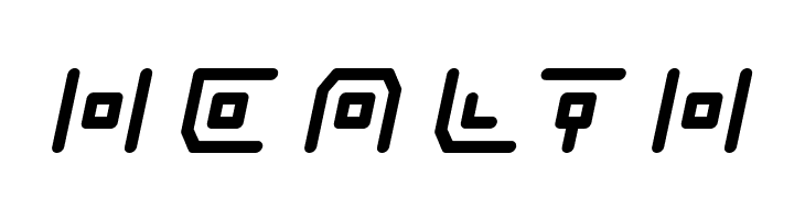 Neon Circuit Title Italic  Free Fonts Download