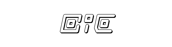 Neon Circuit 3D Italic  Free Fonts Download