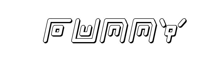 Neon Circuit 3D Italic  Free Fonts Download