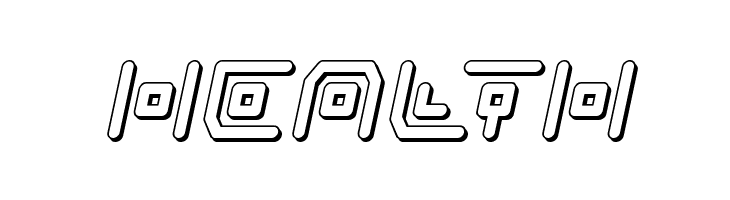 Neon Circuit 3D Italic  Free Fonts Download