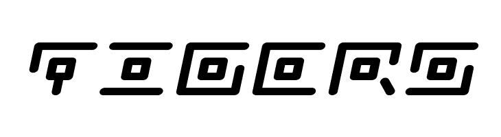 Neon Circuit Expanded Italic  Free Fonts Download