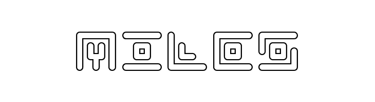 Neon Circuit Outline  Free Fonts Download