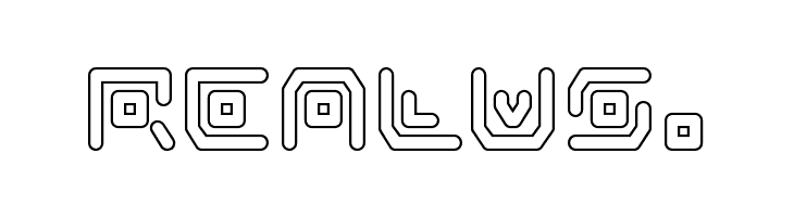 Neon Circuit Outline  Free Fonts Download