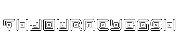 Neon Circuit Outline  Free Fonts Download