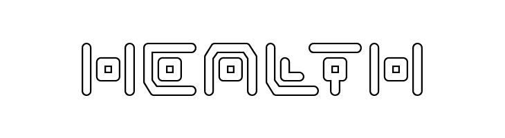 Neon Circuit Outline  Free Fonts Download