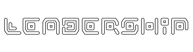 Neon Circuit Outline  Free Fonts Download