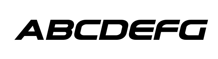 Omega Flight Expanded Italic  Free Fonts Download