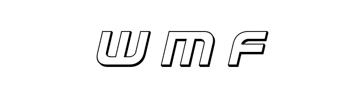Omega Flight 3D Italic  Free Fonts Download