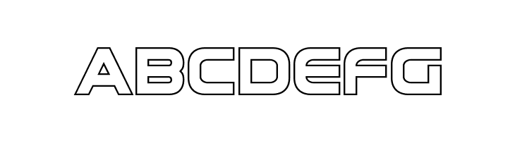 Omega Flight Outline  Free Fonts Download