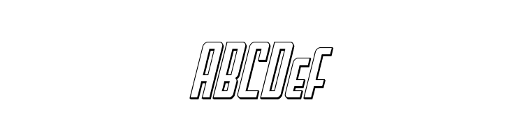 Falzon Outline Italic  Free Fonts Download