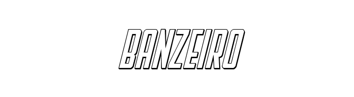 Falzon Outline Italic  Free Fonts Download