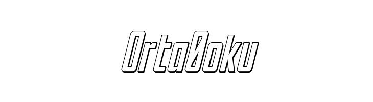 Falzon Outline Italic  Free Fonts Download