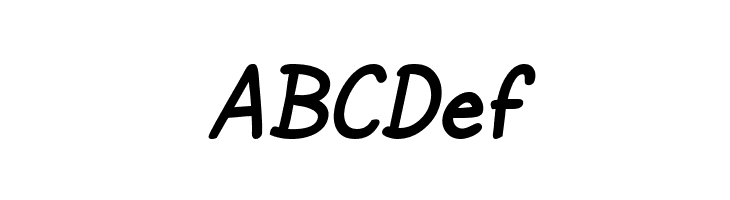 SF Cartoonist Hand Bold Italic  Free Fonts Download