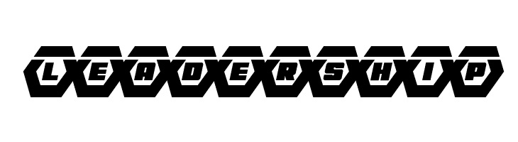 HeXkEy Laser Italic  Free Fonts Download