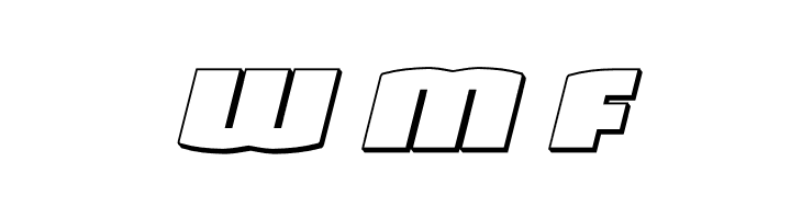 Team Galaxy 3D Italic  Free Fonts Download