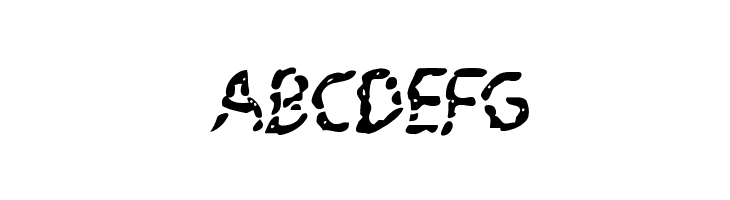 Blood Drenched Wavy Italic  Free Fonts Download