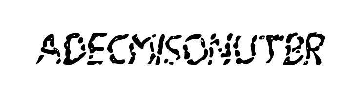 Blood Drenched Wavy Italic  Free Fonts Download